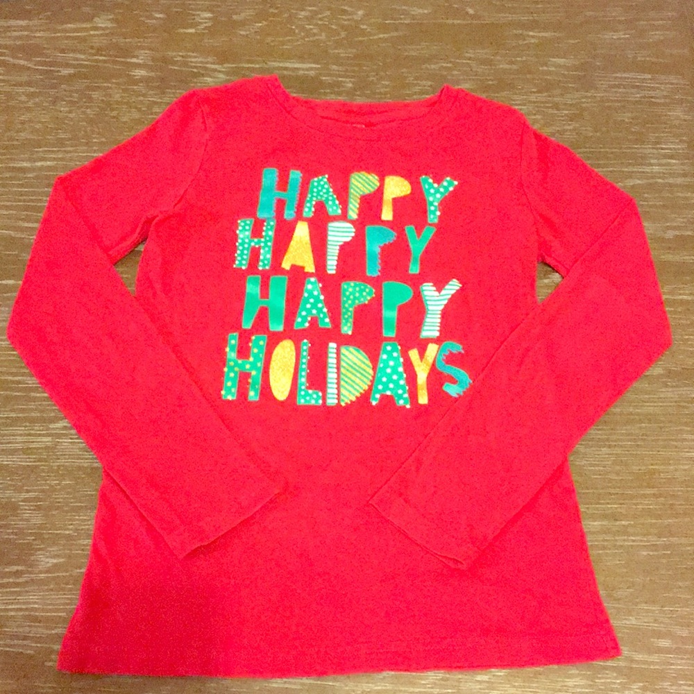 🎄SaLe!🎉Girls Red Holiday Long Sleeve Shirt w/ FREE Book!!🎉🎄